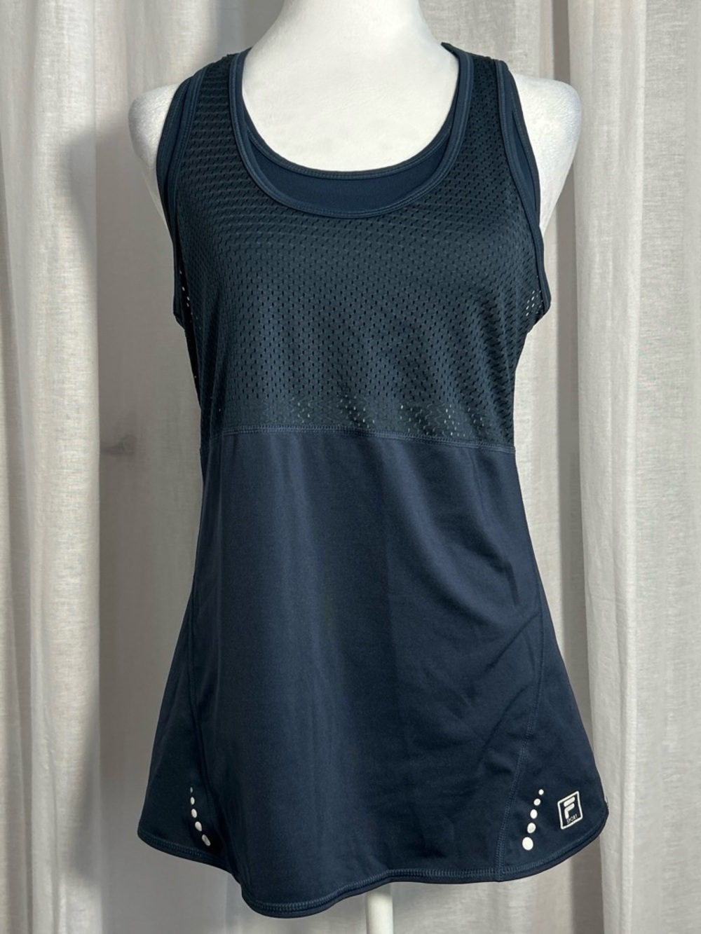 FILA Mesh Tank Top w/ Built In Sports Bra Size S